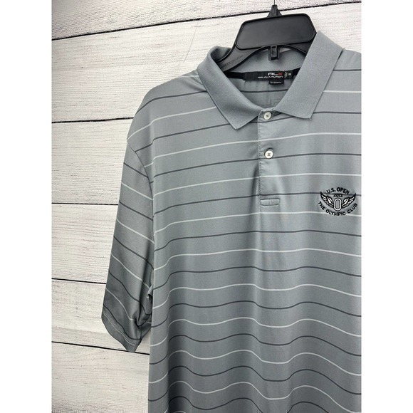 RLX Ralph Lauren Polo Shirt Mens 2XL Gray 2012 US Open The Olympic Club Golf - Picture 5 of 9